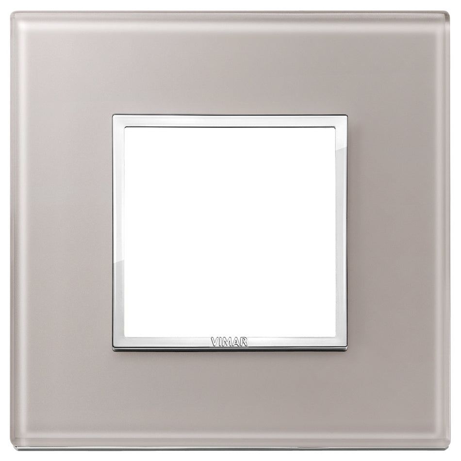 Vimar Eikon EVO 21642 2-Module Cover Plate, Square, Clamp Mount — Quality Boat Parts