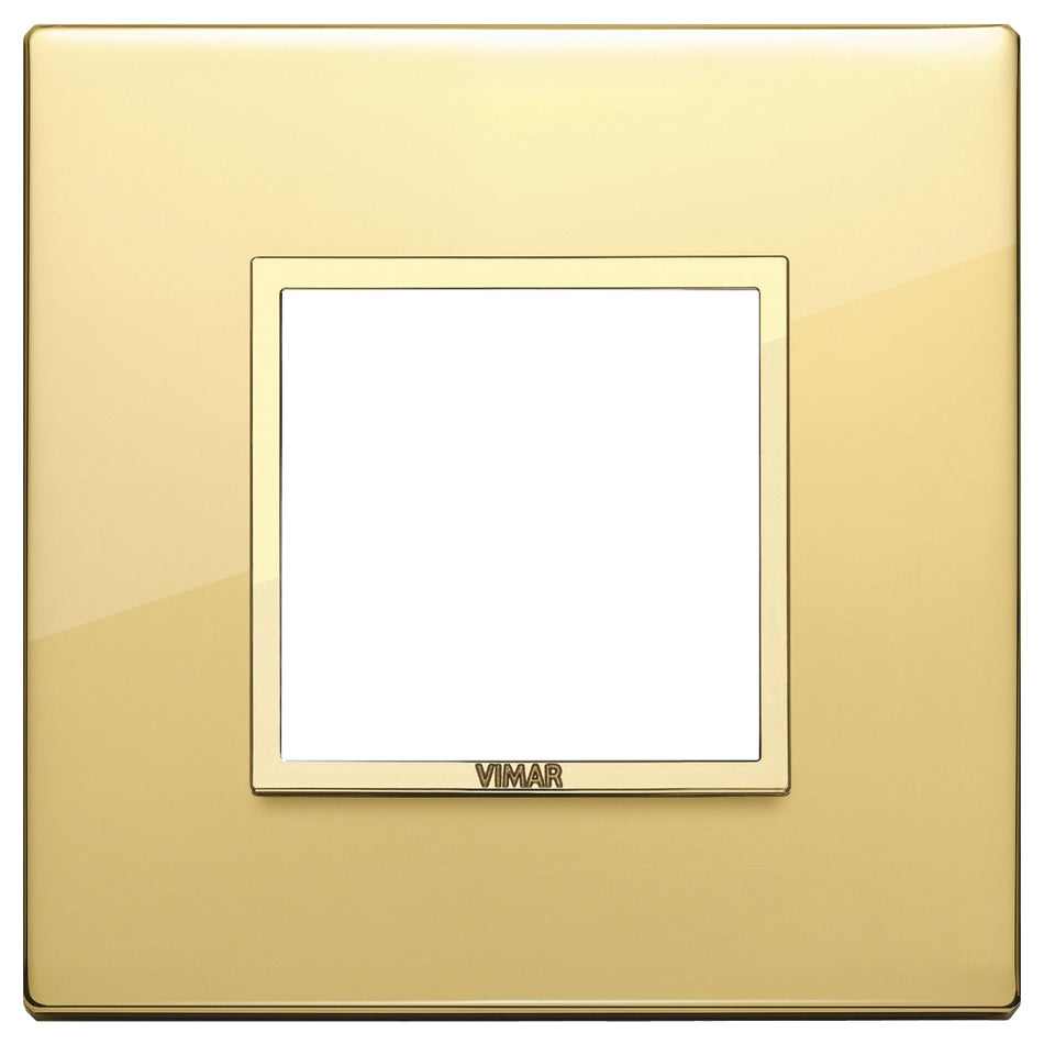 Vimar Eikon EVO 21642 2-Module Cover Plate, Square, Clamp Mount — Quality Boat Parts