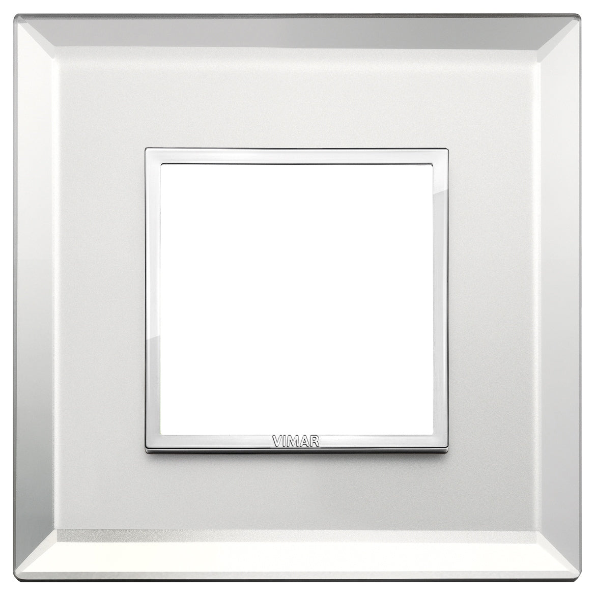 Vimar Eikon EVO 21642 2-Module Cover Plate, Square, Clamp Mount — Quality Boat Parts