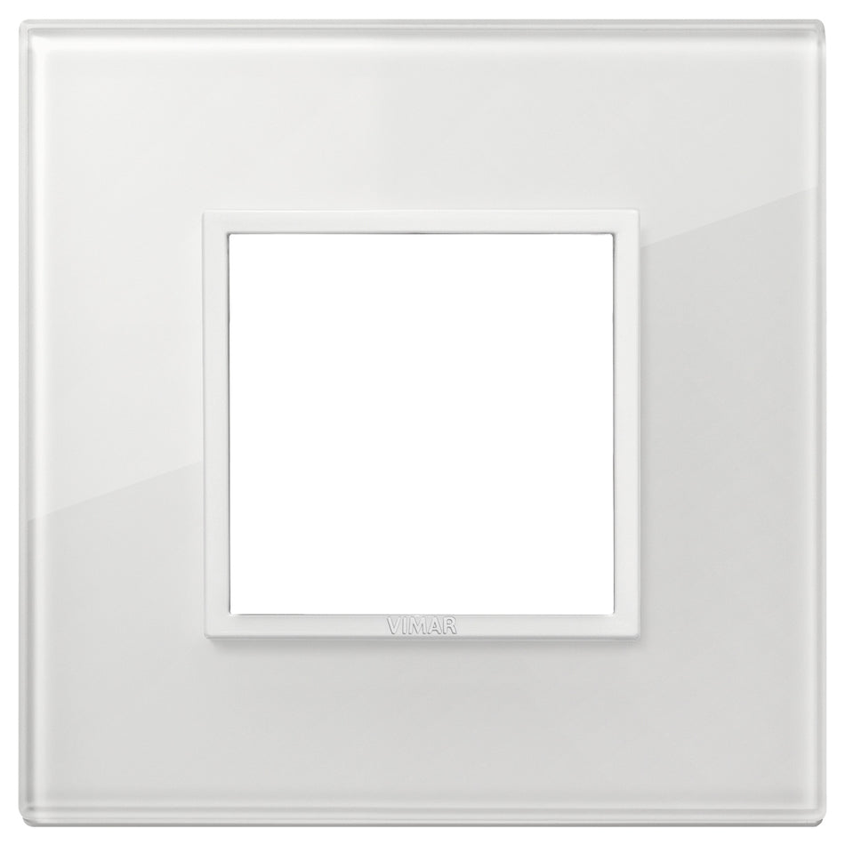 Vimar Eikon EVO 21642 2-Module Cover Plate, Square, Clamp Mount — Quality Boat Parts