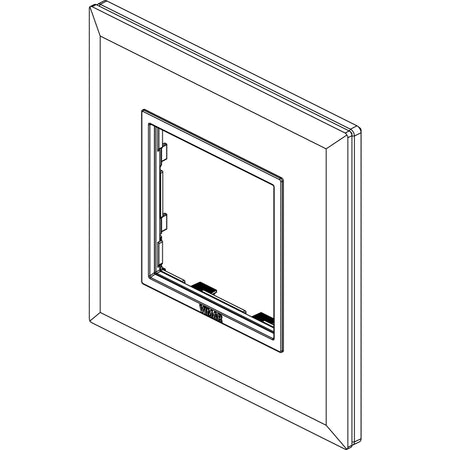 Vimar Eikon EVO 21642 2-Module Cover Plate, Square, Clamp Mount — Quality Boat Parts