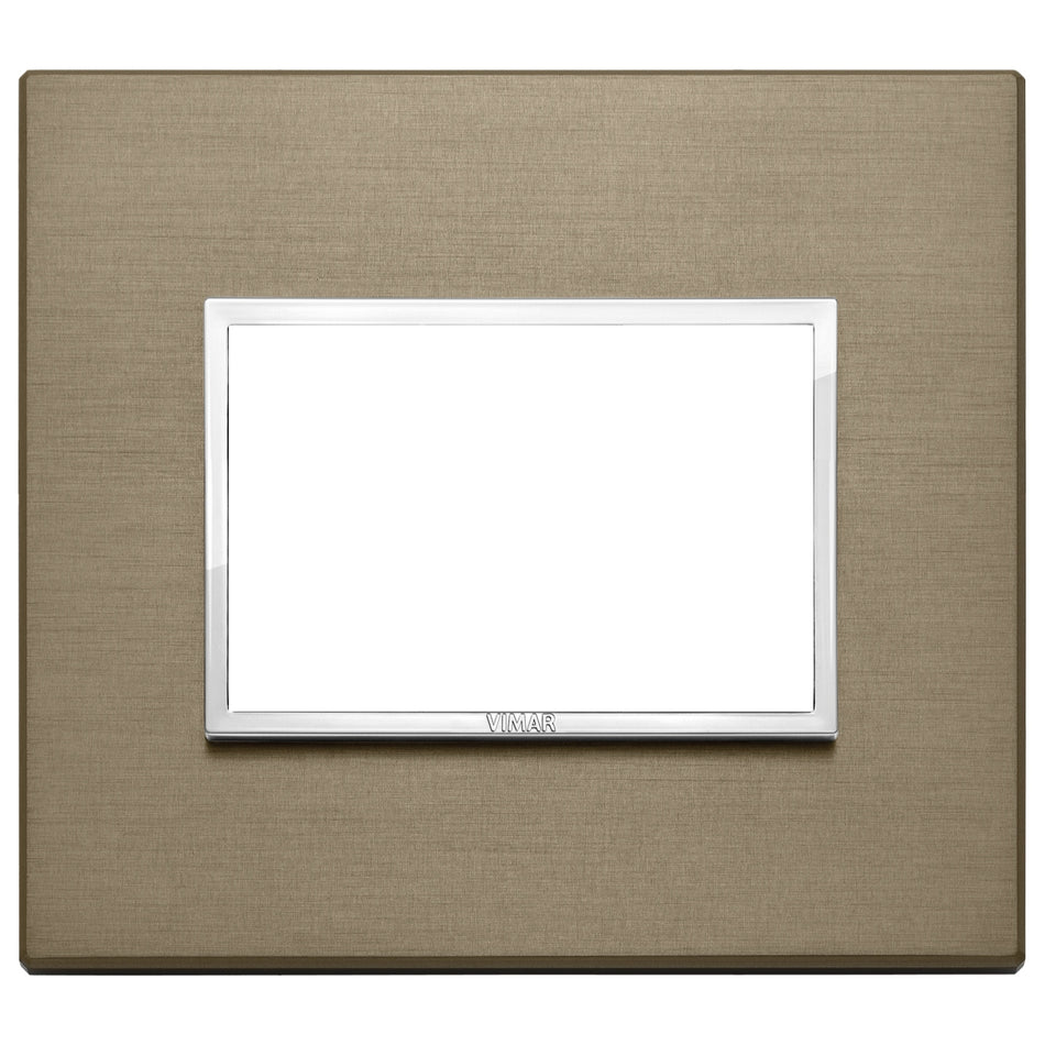 Vimar Eikon EVO 21653 Cover Plate, 3-Module, Clamp Fixing, For Support 21613 — Quality Boat Parts