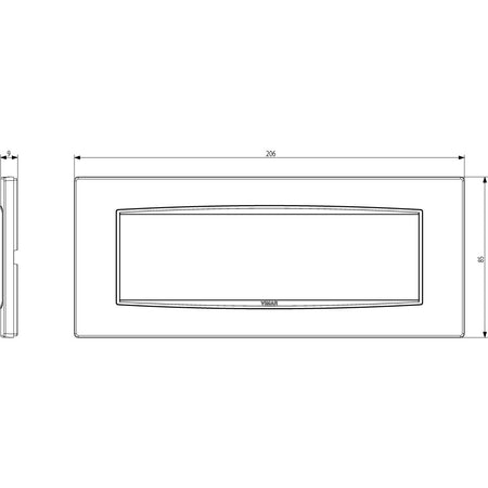 Vimar Eikon 7-Module Classic Cover Plate — Quality Boat Parts