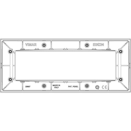 Vimar Eikon 7-Module Classic Cover Plate — Quality Boat Parts