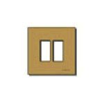 Vimar 8000 Series 2-Module Cover Plate, For 60 mm Round Mounting Boxes, Snap Fixing — Quality Boat Parts