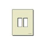 Vimar 8000 Series 2-Module Cover Plate, For 60 mm Round Mounting Boxes, Snap Fixing — Quality Boat Parts