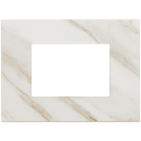 Vimar Eikon Exé 3-Module Cover Plate, 122 x 90 mm, Horizontal/Vertical Mount — Quality Boat Parts