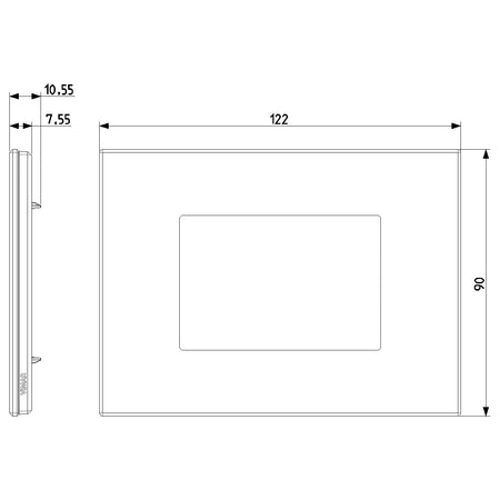 Vimar Eikon Exé 3-Module Cover Plate, 122 x 90 mm, Horizontal/Vertical Mount — Quality Boat Parts