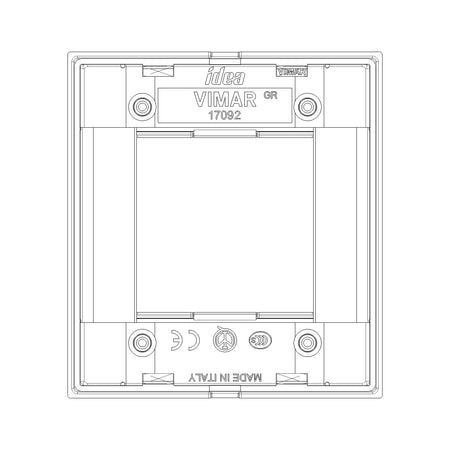 Vimar Idea Classica Cover Plate, 1-Module or 2-Reduced-Module, Die-Cast Metal — Quality Boat Parts