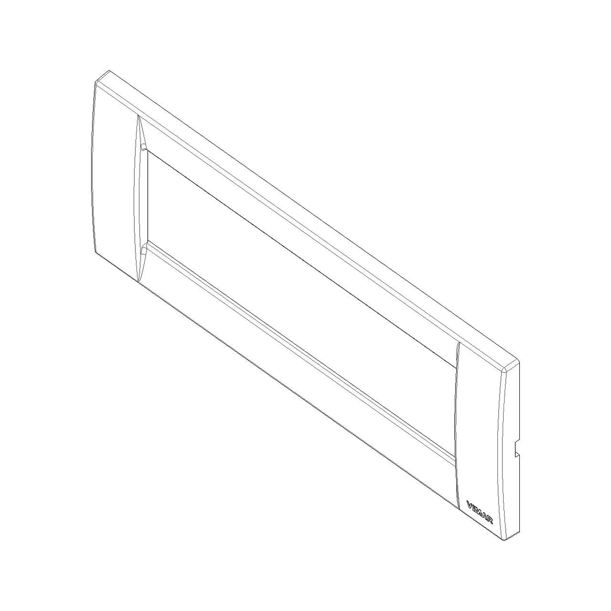 Vimar IDEA 6-Module Classica Cover Plate, 195 x 82 mm, Horizontal/Vertical — Quality Boat Parts