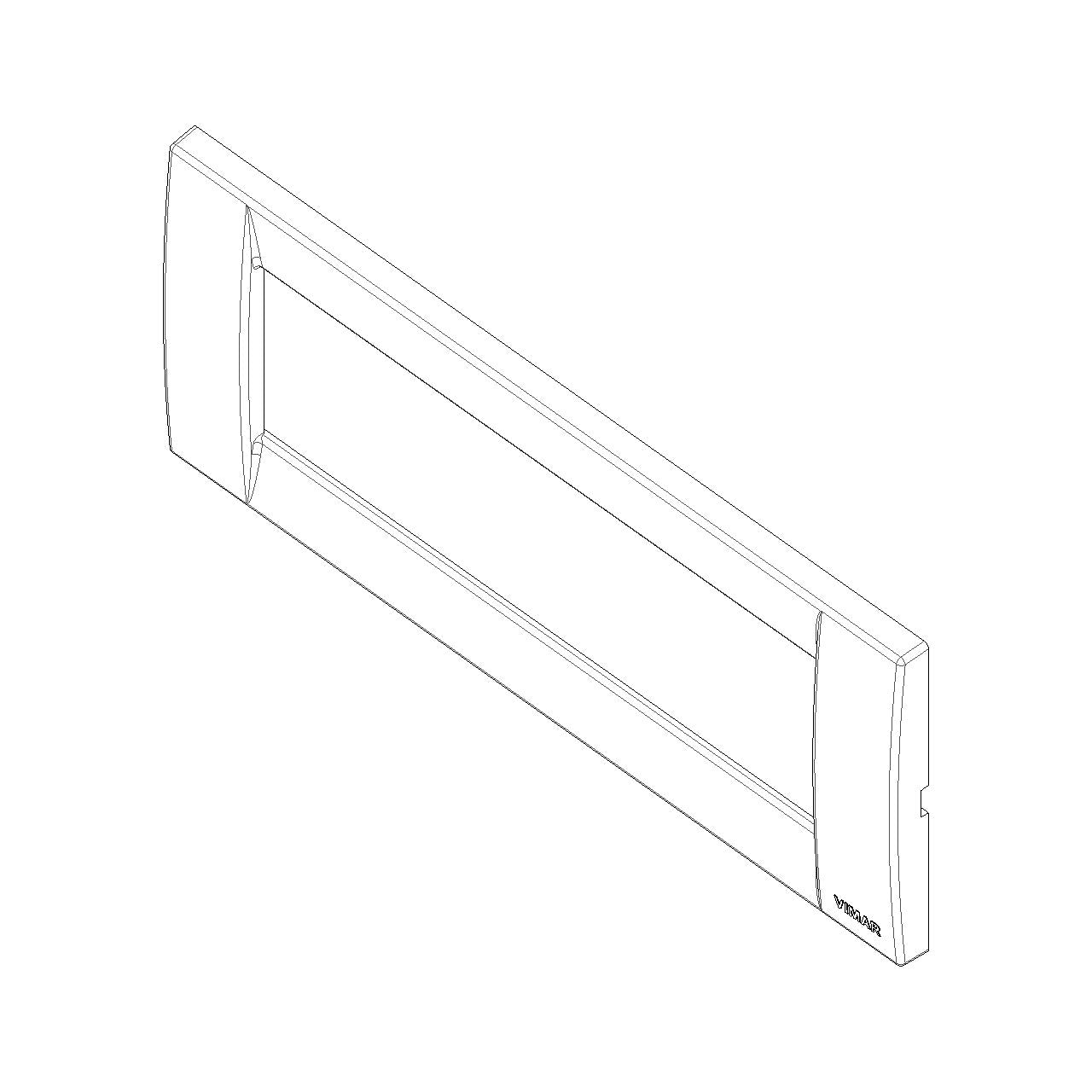 Vimar IDEA 6-Module Classica Cover Plate, 195 x 82 mm, Horizontal/Vertical — Quality Boat Parts