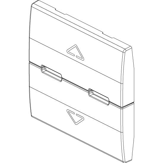 Vimar Eikon Interchangeable 2-Module Button, Thermoplastic — Quality Boat Parts
