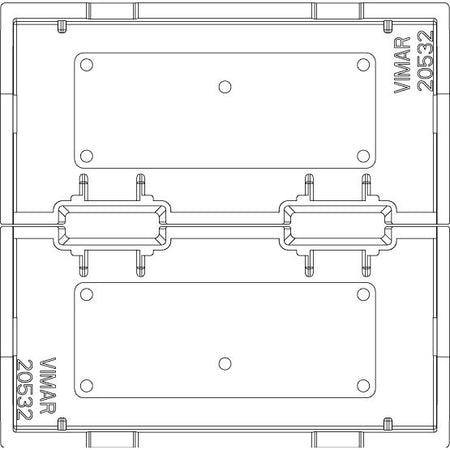Vimar Eikon Interchangeable 2-Module Button, Thermoplastic — Quality Boat Parts