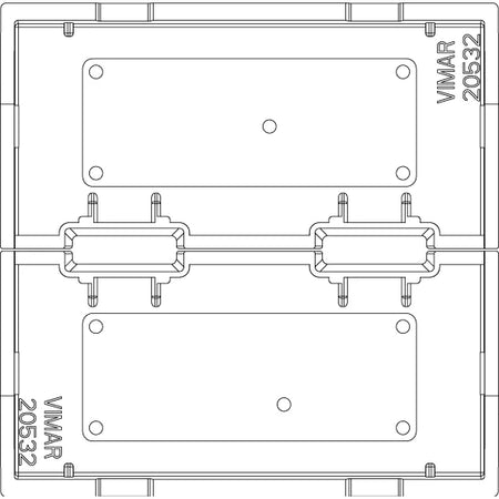 Vimar Eikon Interchangeable 2-Module Button, Thermoplastic — Quality Boat Parts