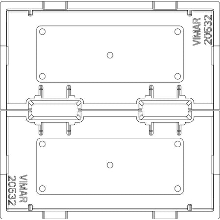Vimar Eikon Interchangeable 2-Module Button, Thermoplastic — Quality Boat Parts