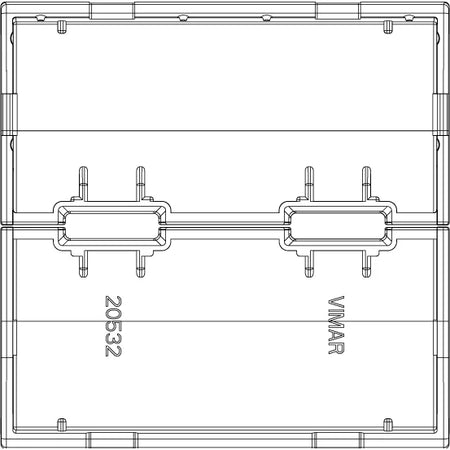 Vimar Eikon Interchangeable 2-Module Button, Thermoplastic — Quality Boat Parts