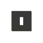 Vimar 8000 Series 1-Module Cover Plate, For 08501 Mounting Frame, 60 mm Round Mounting Box, Snap Fixing — Quality Boat Parts