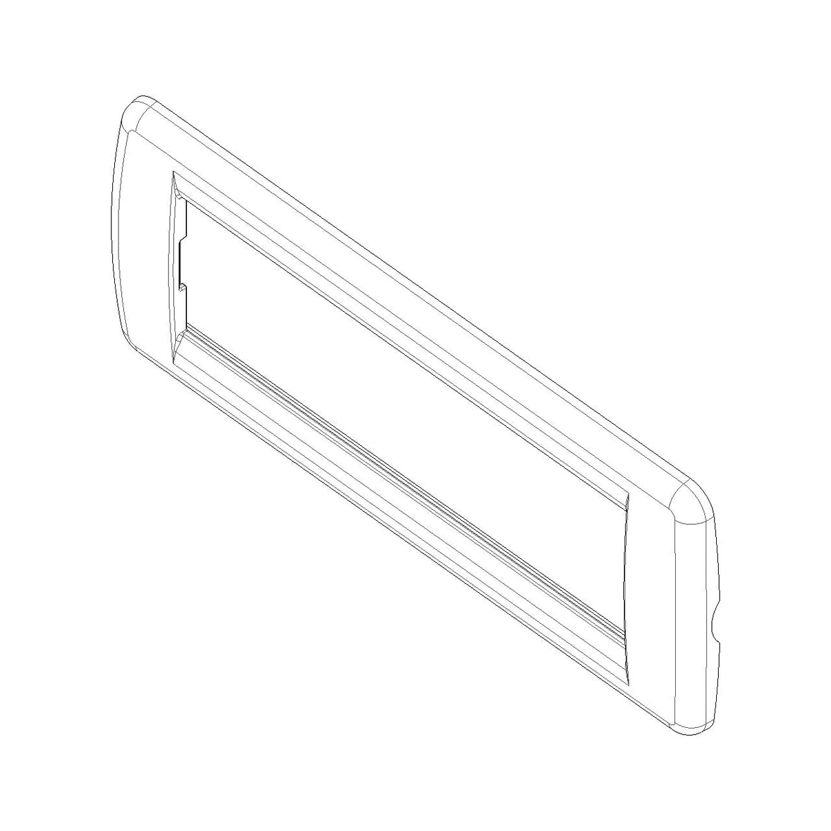 Vimar Idea Rondò Cover Plate, 6-Module, IP00, Clamp Mounting — Quality Boat Parts