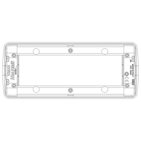 Vimar Idea Rondò Cover Plate, 6-Module, IP00, Clamp Mounting — Quality Boat Parts