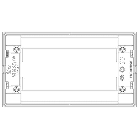 Vimar Idea Classica 4-Module Cover Plate, Clamp Mounting — Quality Boat Parts