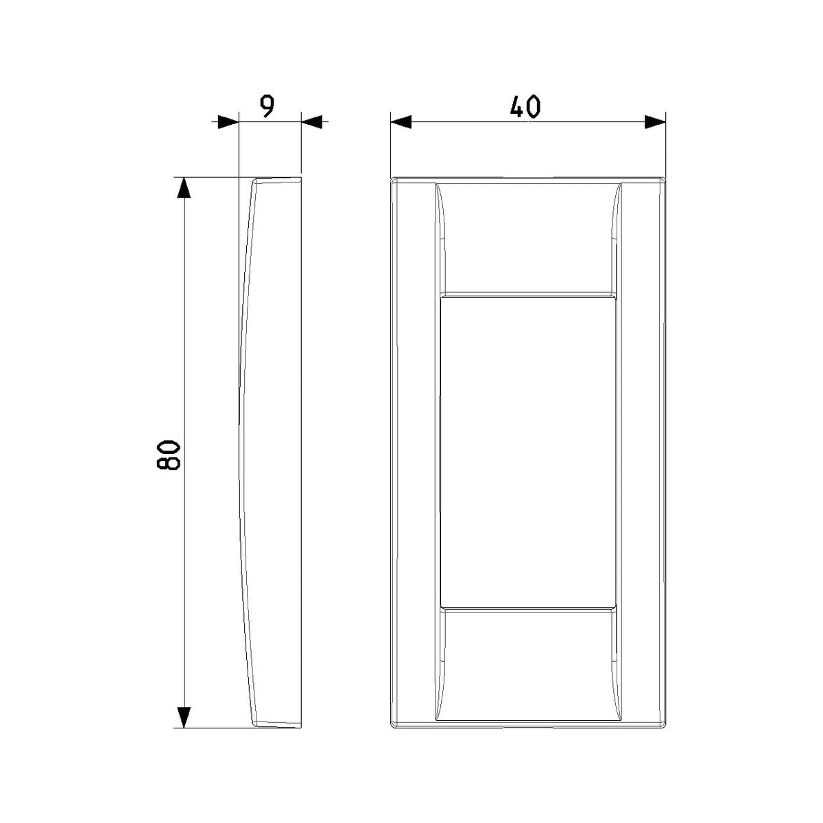 Vimar Idea 1-Module Classica Cover Plate, Die-Cast Metal, Panel Mount — Quality Boat Parts