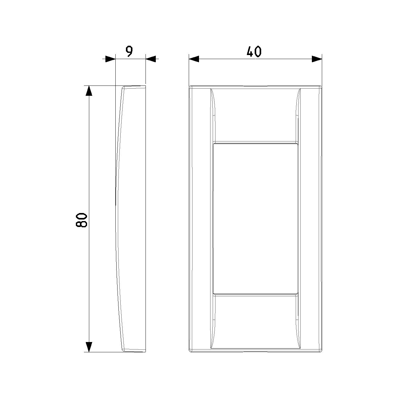 Vimar Idea 1-Module Classica Cover Plate, Die-Cast Metal, Panel Mount — Quality Boat Parts
