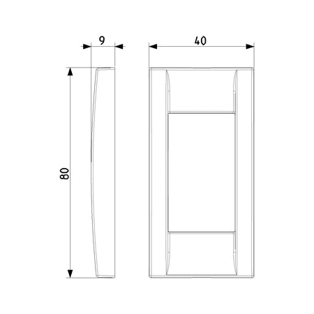 Vimar Idea 1-Module Classica Cover Plate, Die-Cast Metal, Panel Mount — Quality Boat Parts