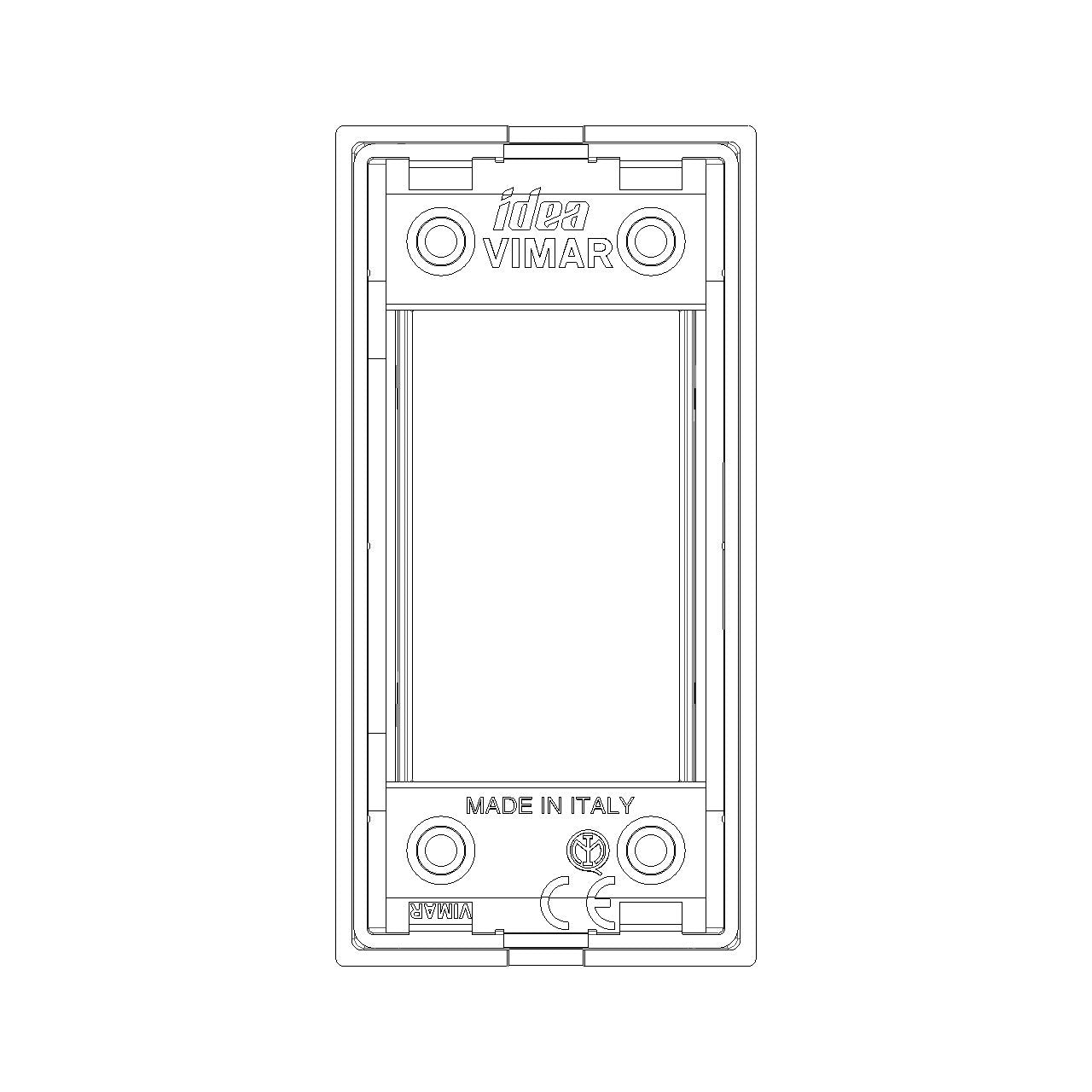 Vimar Idea 1-Module Classica Cover Plate, Die-Cast Metal, Panel Mount — Quality Boat Parts