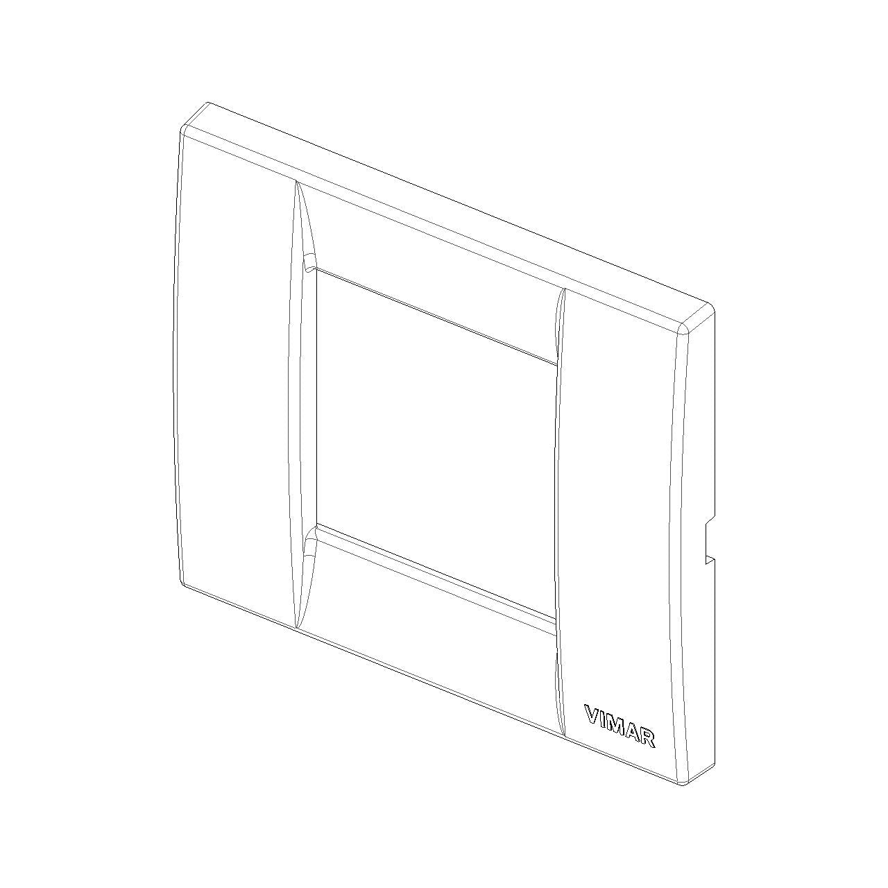 Vimar Idea Classica Cover Plate, 1-Module or 2-Reduced-Module, Clamp Mounting — Quality Boat Parts
