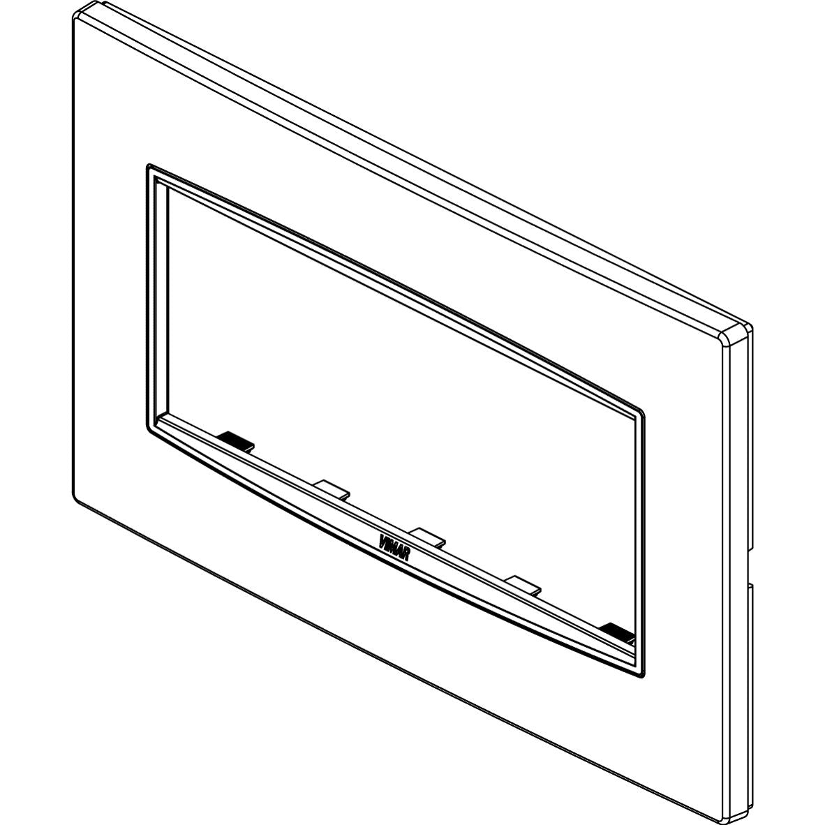 Vimar Eikon Classic Cover Plate, For British Standard, 5-Module — Quality Boat Parts