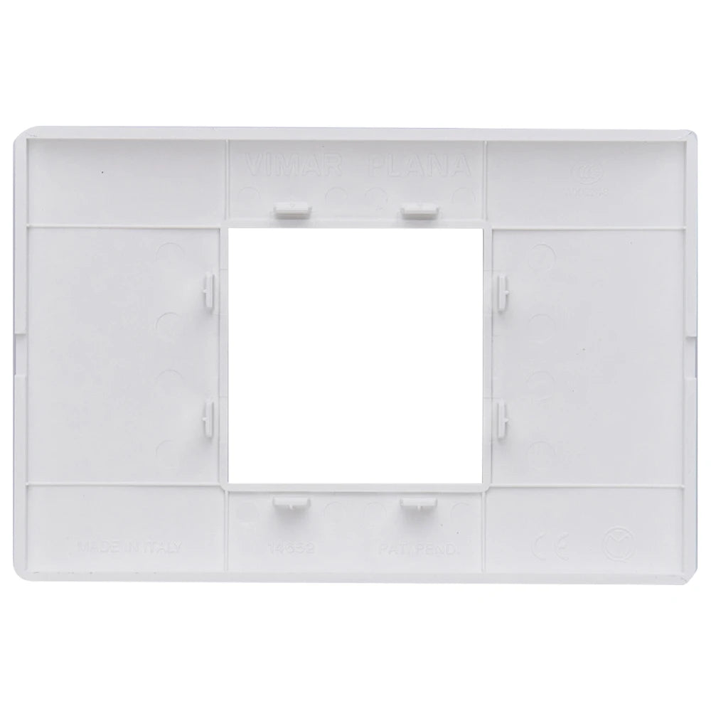 Vimar Plana 2-Central-Module Cover Plate, 120x80x9mm, IP00, Clamp Mount — Quality Boat Parts