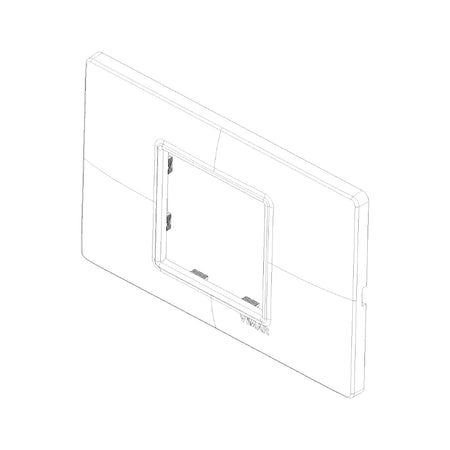 Vimar Plana 2-Central-Module Cover Plate, 120x80x9mm, IP00, Clamp Mount — Quality Boat Parts