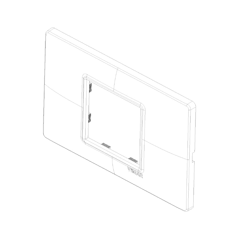 Vimar Plana 2-Central-Module Cover Plate, 120x80x9mm, IP00, Clamp Mount — Quality Boat Parts