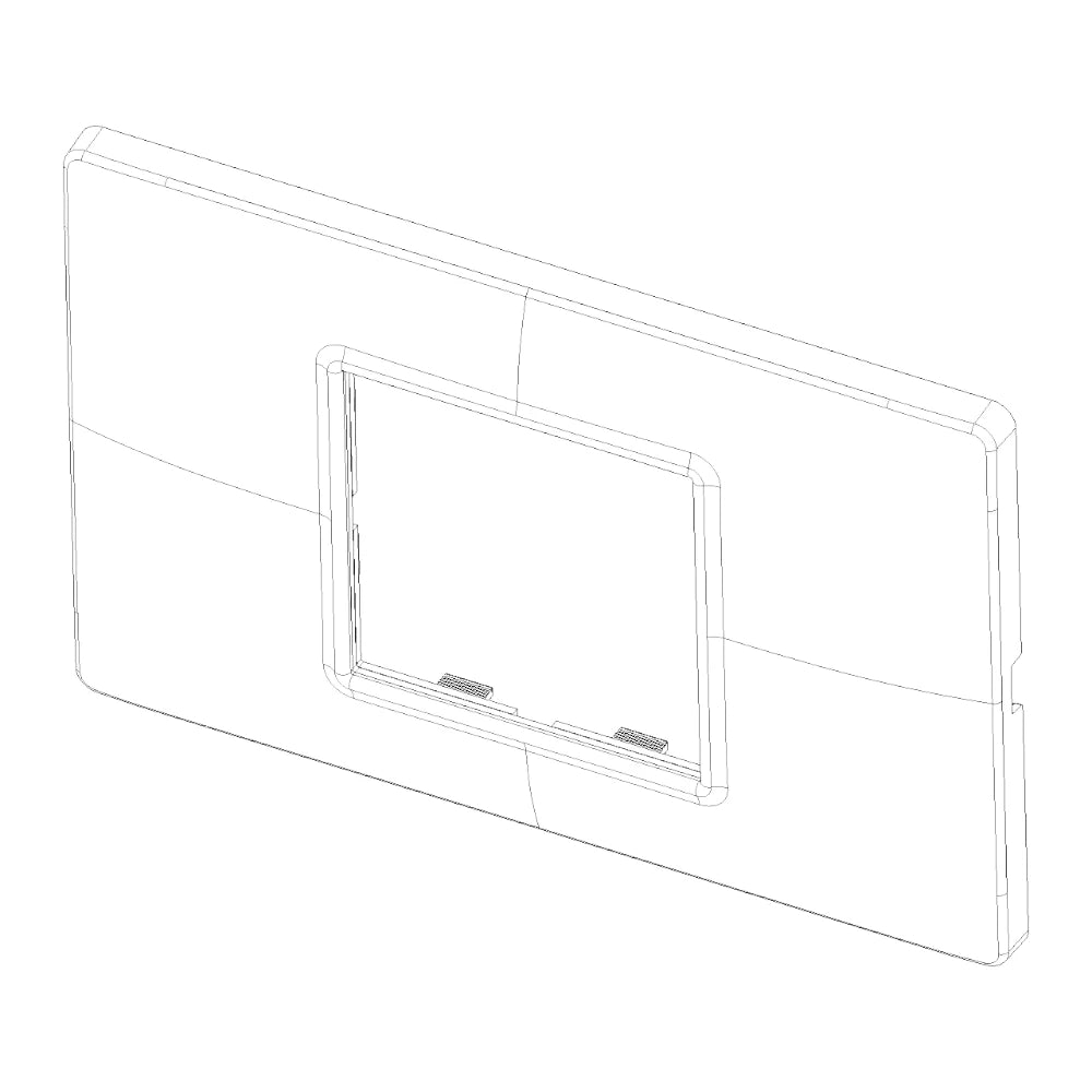 Vimar Plana 2-Central-Module Cover Plate, 120x80x9mm, IP00, Clamp Mount — Quality Boat Parts