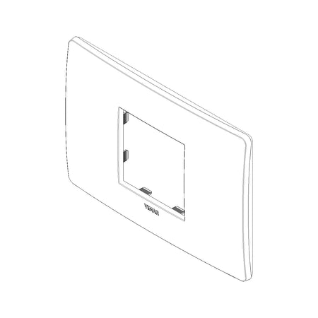 Vimar Plana 2-Central-Module Cover Plate, 120x80x9mm, IP00, Clamp Mount — Quality Boat Parts