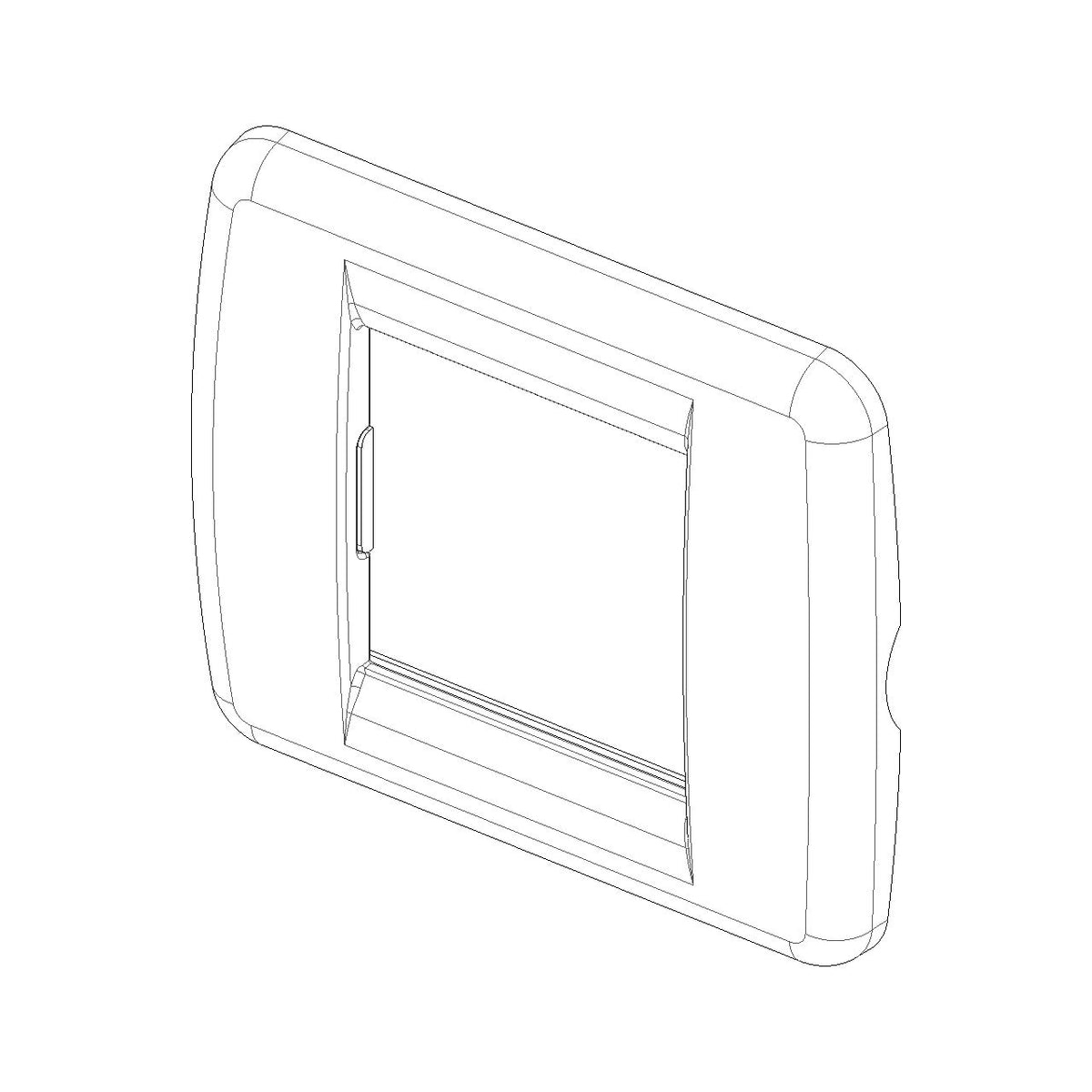 Vimar Idea Rondo Cover Plate, 1-2 Module, Die-Cast Metal, Clamp Mounting — Quality Boat Parts