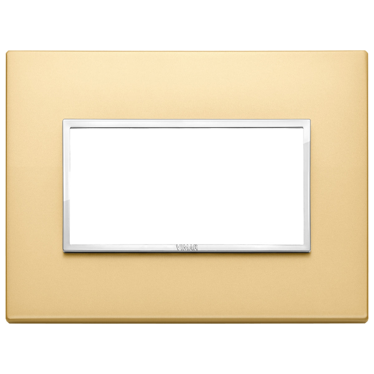 Vimar Eikon EVO 21654 4-Module Cover Plate, IP00, Clamp Mounting — Quality Boat Parts