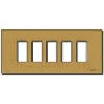 Vimar 8000 Series 5-Module Snap-Fixing Cover Plate, For Flush Mounting Boxes, 166 x 75.5 mm, Horizontal/Vertical Mount — Quality Boat Parts