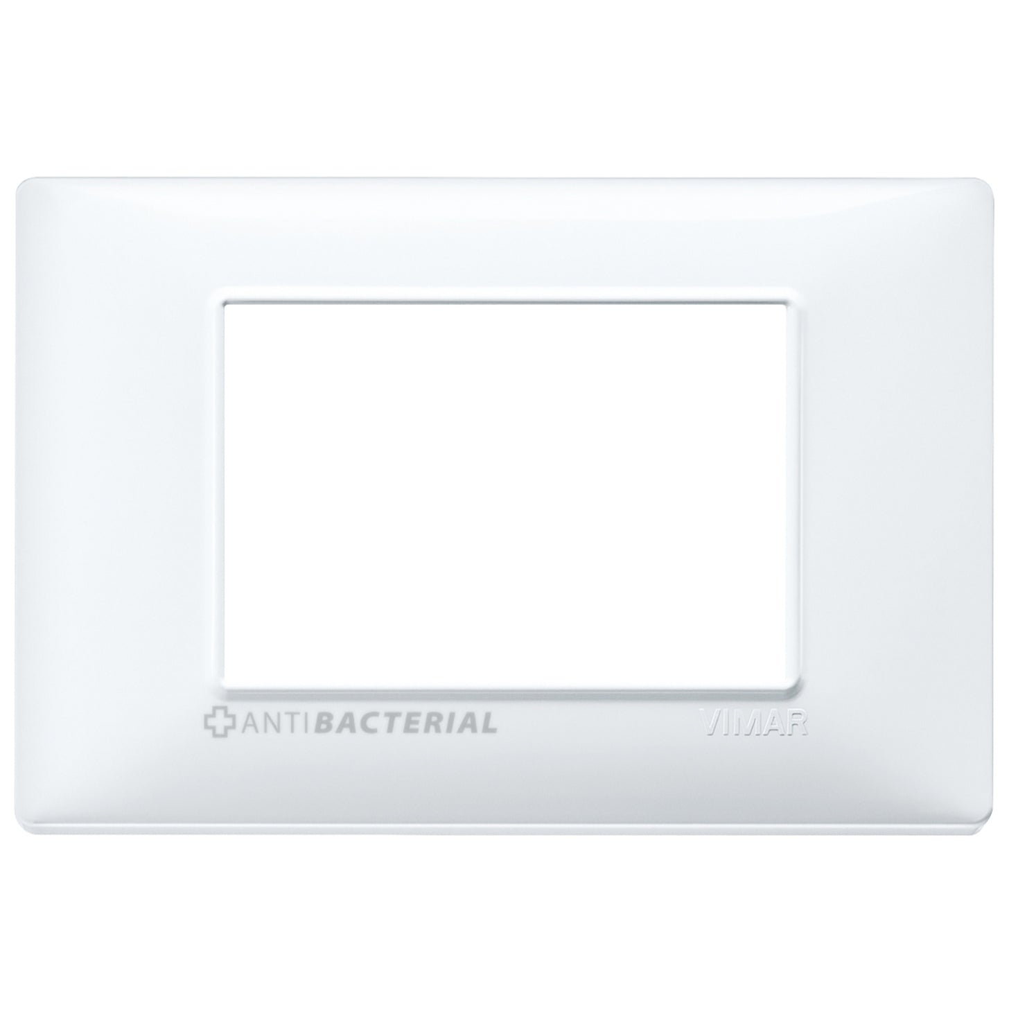 Vimar Plana 3-Module Cover Plate, 120 x 80 mm, IP00, Clamp Mounting — Quality Boat Parts