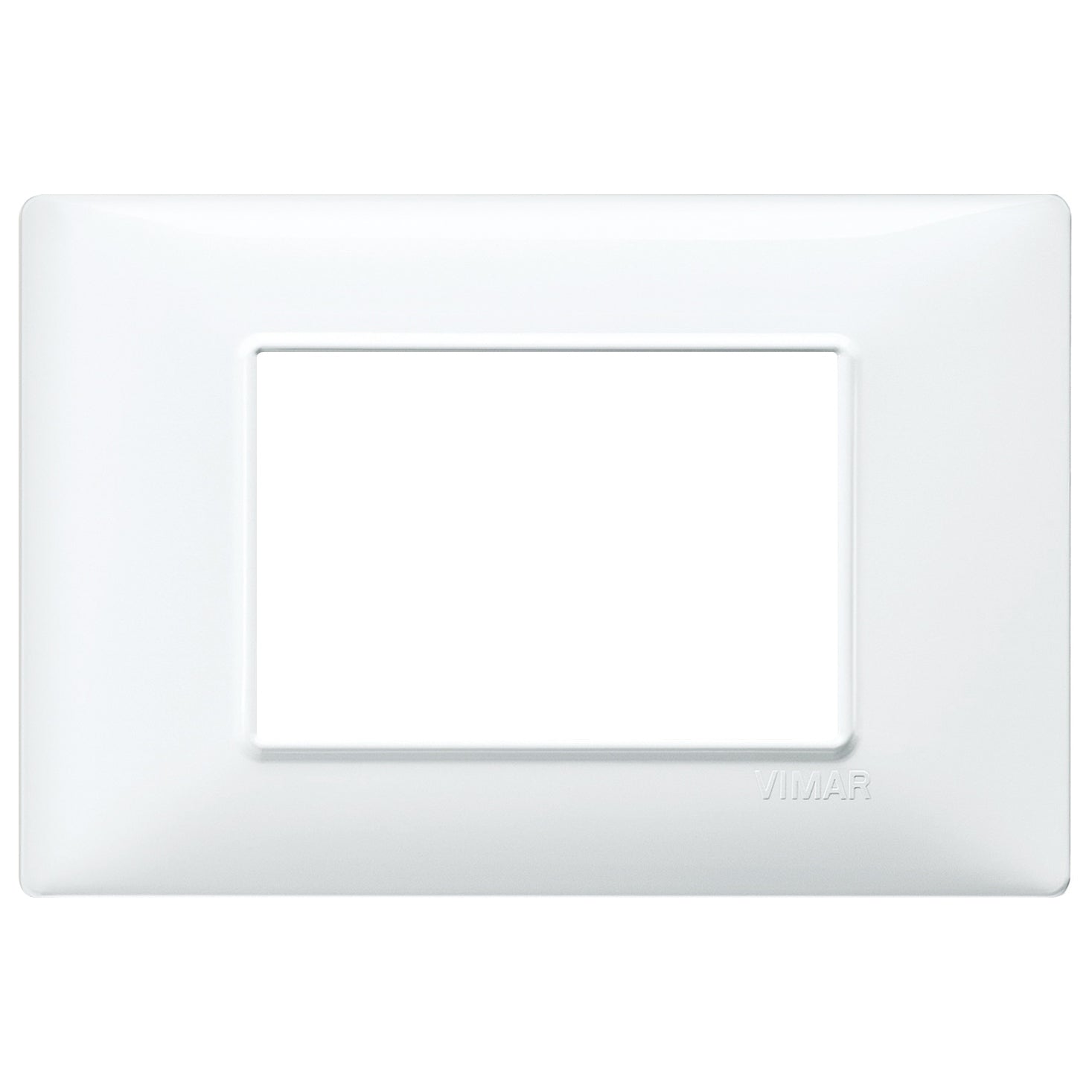 Vimar Plana 3-Module Cover Plate, 120 x 80 mm, IP00, Clamp Mounting — Quality Boat Parts