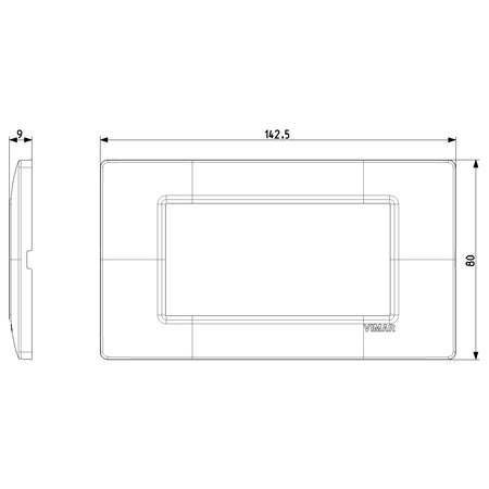 Vimar Plana 4-Module Cover Plate — Quality Boat Parts