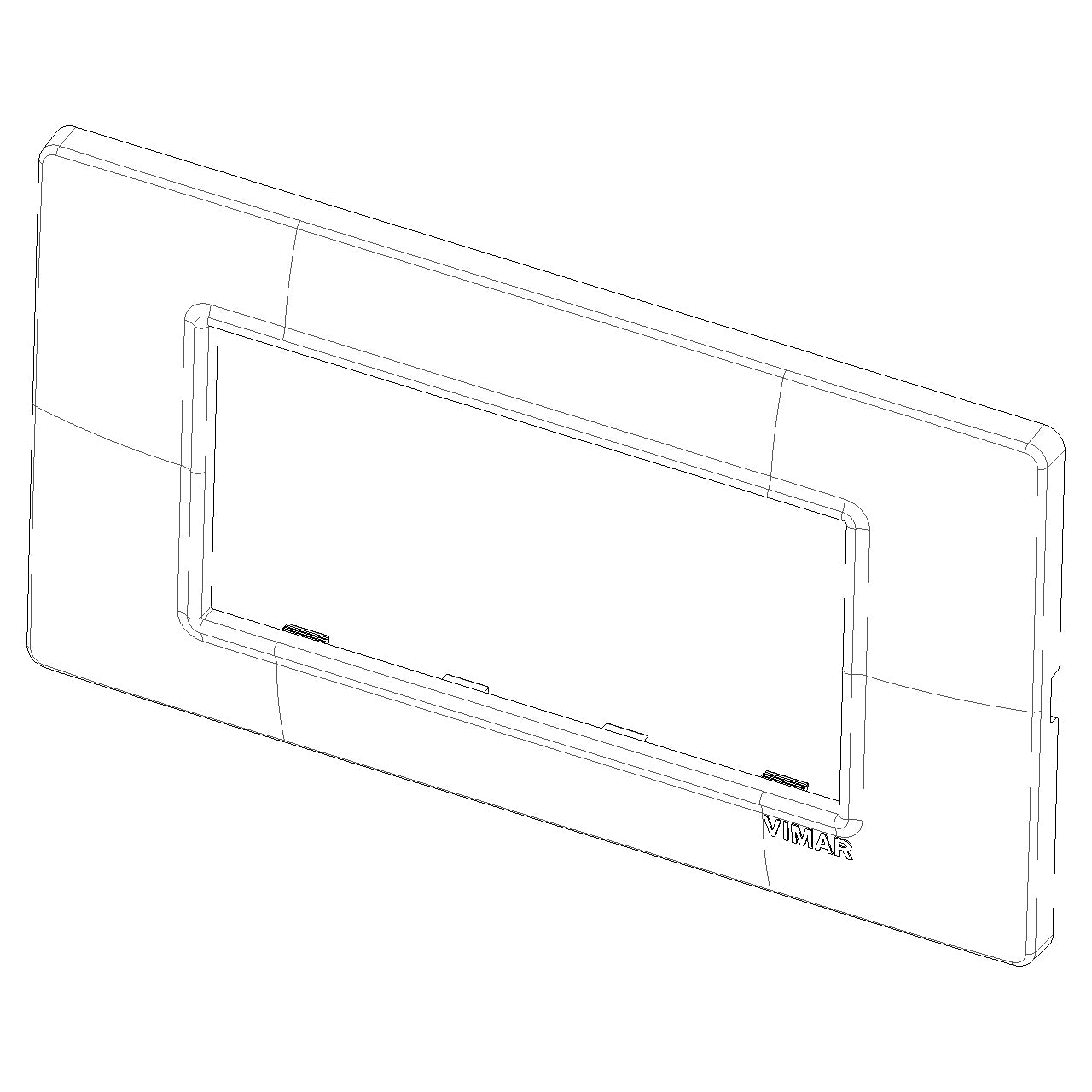 Vimar Plana 4-Module Cover Plate — Quality Boat Parts