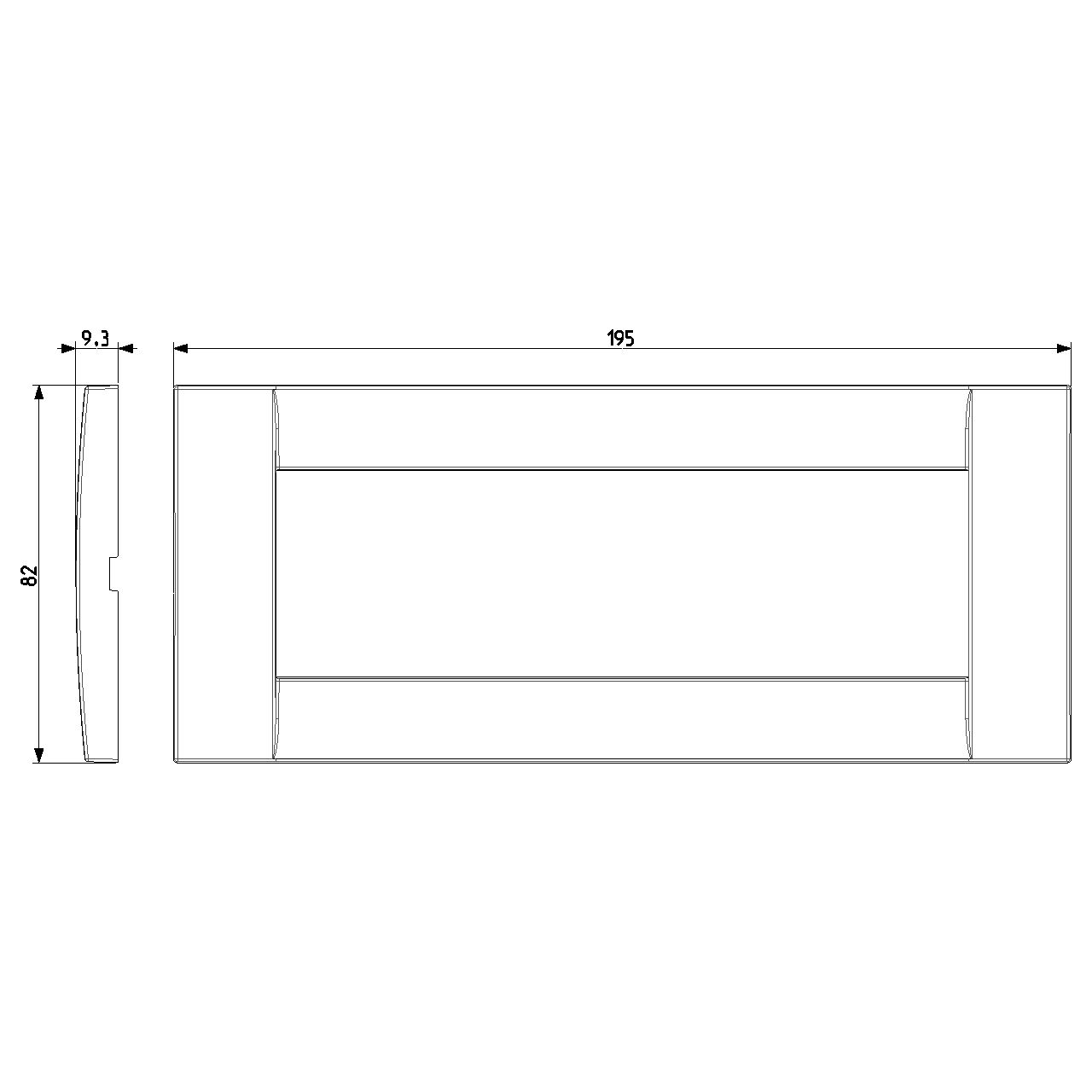 Vimar Idea Classica Cover Plate, 6-Module, Clamp Mounting, Horizontal or Vertical Mount — Quality Boat Parts