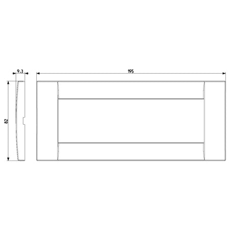 Vimar Idea Classica Cover Plate, 6-Module, Clamp Mounting, Horizontal or Vertical Mount — Quality Boat Parts