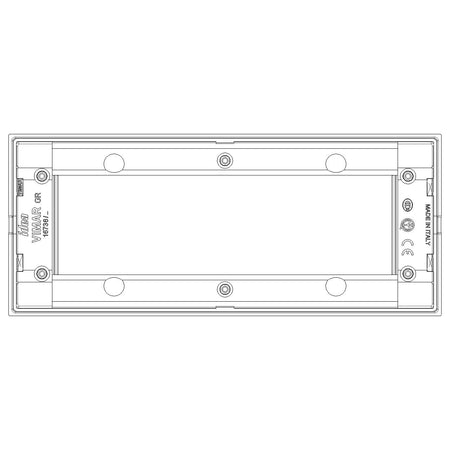 Vimar Idea Classica Cover Plate, 6-Module, Clamp Mounting, Horizontal or Vertical Mount — Quality Boat Parts