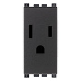 Vimar ARKÉ 2P+E USA Socket Outlet, 15A, 127V, Flush-Mounted, Screw Terminal — Quality Boat Parts