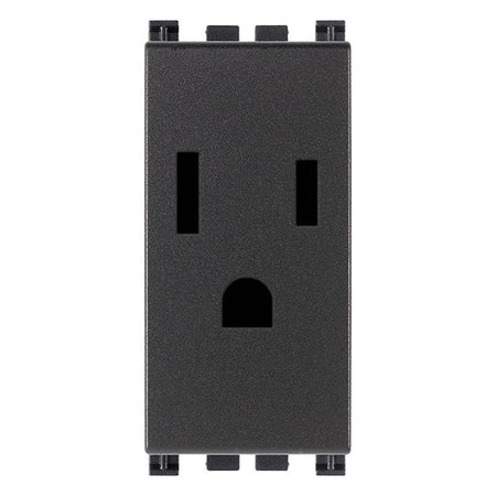 Vimar ARKÉ 2P+E USA Socket Outlet, 15A, 127V, Flush-Mounted, Screw Terminal — Quality Boat Parts