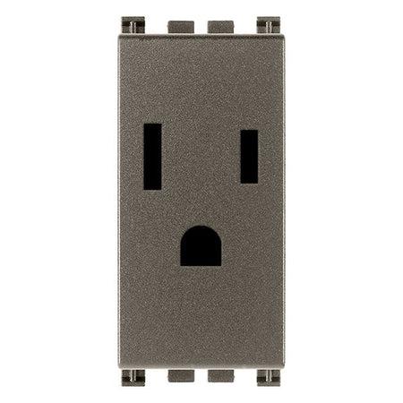 Vimar ARKÉ 2P+E USA Socket Outlet, 15A, 127V, Flush-Mounted, Screw Terminal — Quality Boat Parts