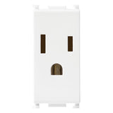 Vimar ARKÉ 2P+E USA Socket Outlet, 15A, 127V, Flush-Mounted, Screw Terminal — Quality Boat Parts