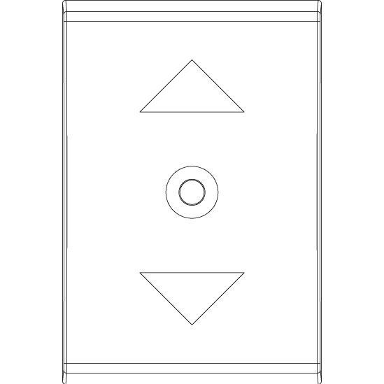 Vimar Idea Interchangeable 1-Module Button, Thermoplastic, Matt — Quality Boat Parts